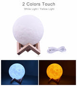 3D print moon night lamp